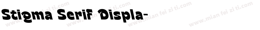 Stigma Serif Displa字体转换